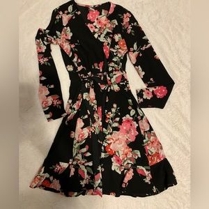 Floral Wrap Dress